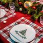 Preview: Paviot Sapin, weiß mit Tannenbaum bedruckt, rot.gruen, braun, style